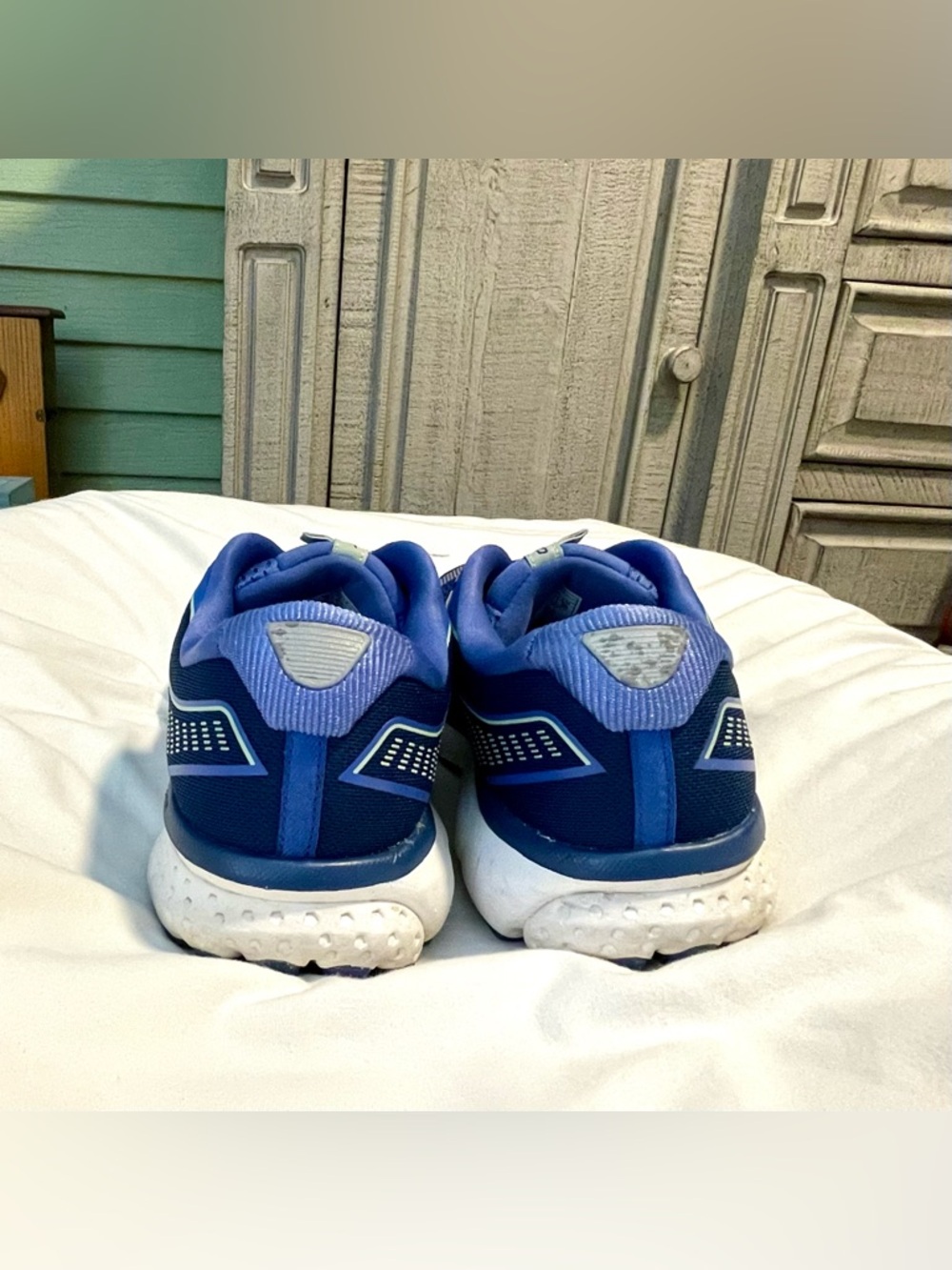 Brooks Ghost 12 Running Shoes - Women’s Size 8W - Blue Mesh - 1203051D413 - Picture 3 of 8